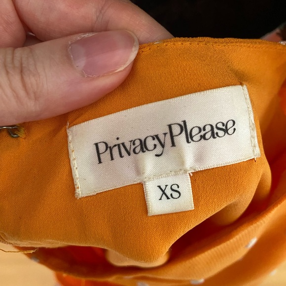 Privacy Please Nich Mini Dress in Marigold sz XS - Picture 13 of 13